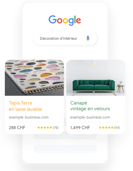 réseau shopping google ads genève